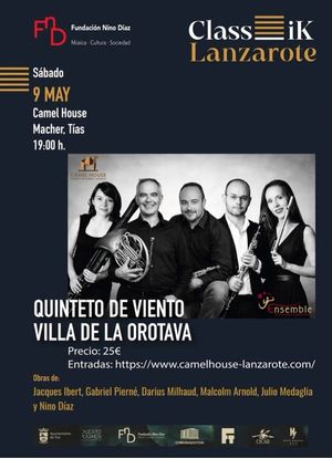 Flyer des Events «QUINTETO DE VIENTO / VILLA DE LA OROTAVA»