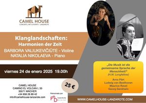 Flyer des Events «KLANGLANDSCHAFTEN: Harmonien der Zeit»