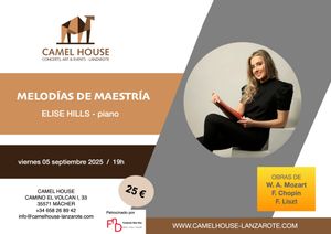 Flyer des Events «MELODÍAS DE MAESTRÍA»