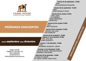 Flyer des Events «PRÓXIMOS CONCIERTOS»